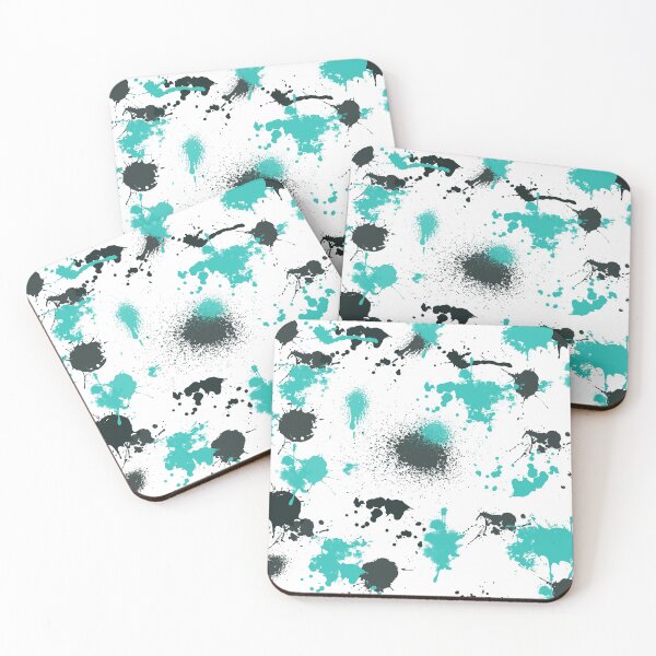 Item preview, Watercolor  black blue  pattern splash 2024 designed and sold by aloresarts.