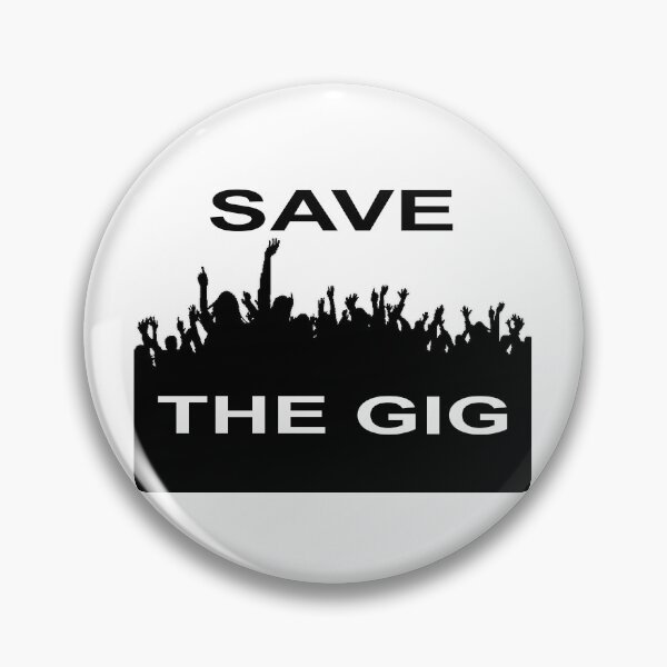 Item preview, Save The Gig - Mosh Pit White Black designed and sold by NoMatterLab.
