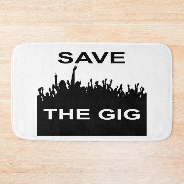 Item preview, Save The Gig - Mosh Pit White Black designed and sold by NoMatterLab.