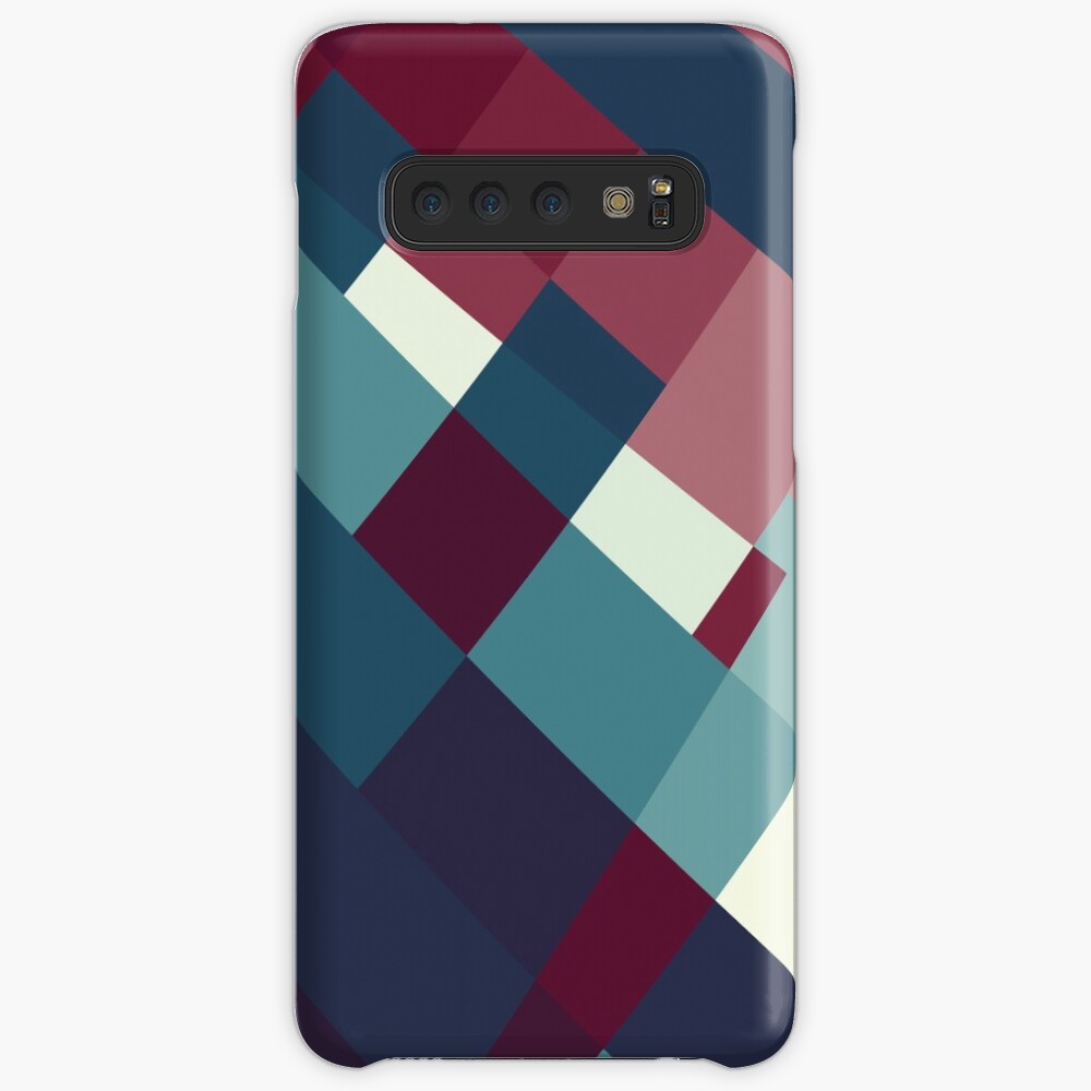 Windows Abstract Squares Red Blue White Case & Skin for Samsung Galaxy