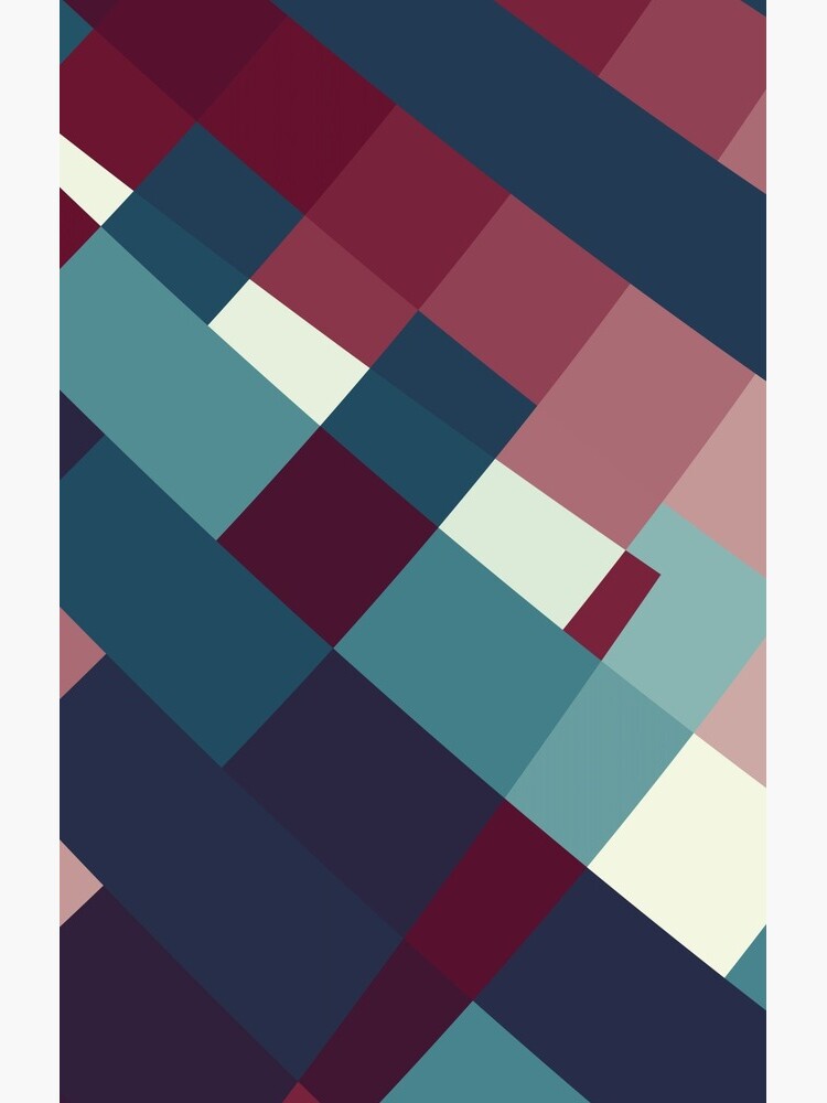 Windows Abstract Squares Red Blue White by garretbohl