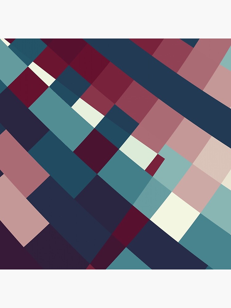 Windows Abstract Squares Red Blue White by garretbohl