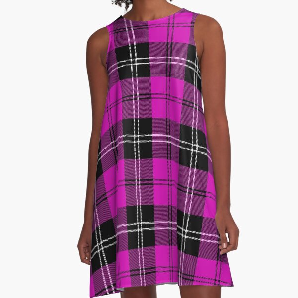 Pink tartan shop dresses on sale