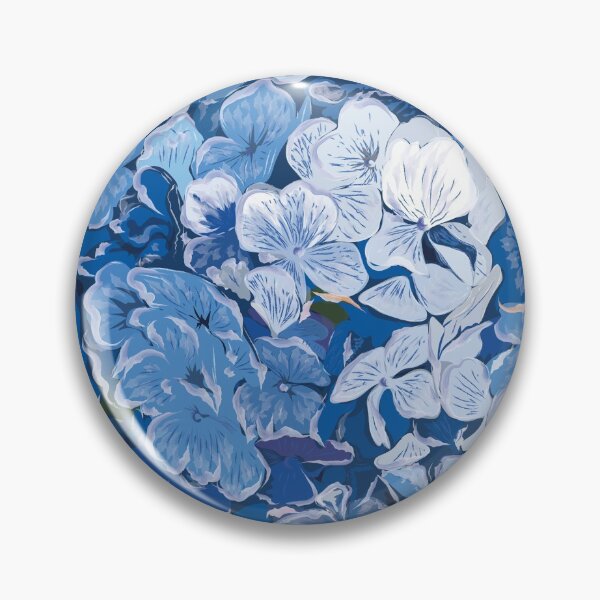 Item preview, Blue hydrangea flowers. designed and sold by Emi Yañez.