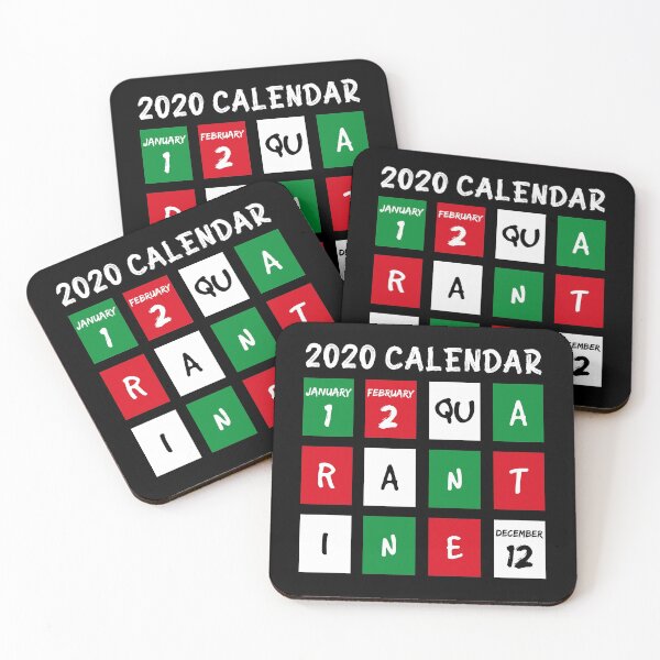 Item preview, Funny 2020 Quarantine Calendar meme - January, February, Quarantine , December designed and sold by DESIGNNOUR.