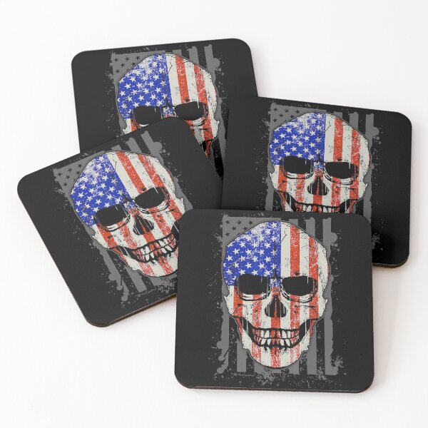 Item preview, AMERICAN FLAG SKULL designed and sold by TALIA-ETHER.
