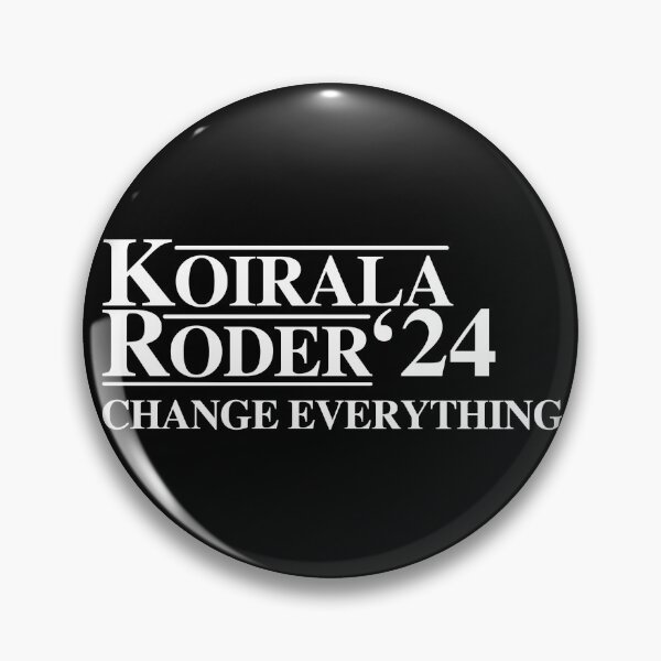 Item preview, Koirala Roder '24 Campaign Logo - White designed and sold by maddysenb.