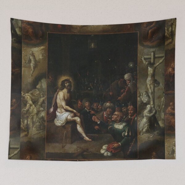 Item preview, Crucifixion of Jesus Christ and risen with the crown upon his head designed and sold by Vintage Designs +.