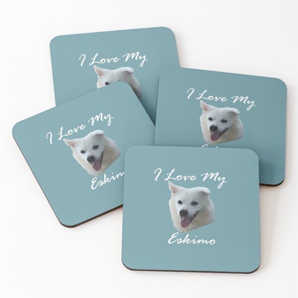 Item preview, I love my Eskimo ( American Eskimo Dog Spitz)  designed and sold by Zen  Goat.