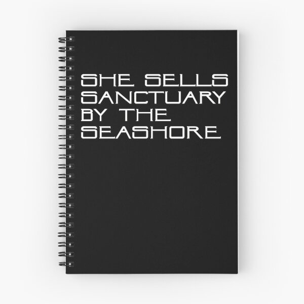 Item preview, she sells sanctuary by the seashore white text designed and sold by Dizkorce.