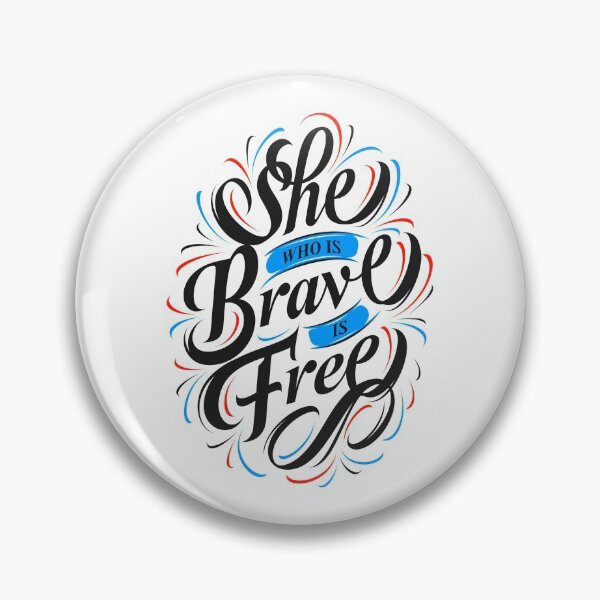 Item preview, She Who Is Brave Is Free - Boxing MMA Gym T-Shirt - Motivation Graphic designed and sold by SweetCarolineUK.