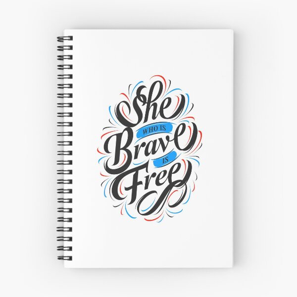 Item preview, She Who Is Brave Is Free - Boxing MMA Gym T-Shirt - Motivation Graphic designed and sold by SweetCarolineUK.