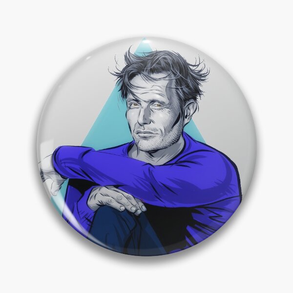 Item preview, Mads Mikkelsen - An illustration by Paul Cemmick designed and sold by TIGERDAVER.