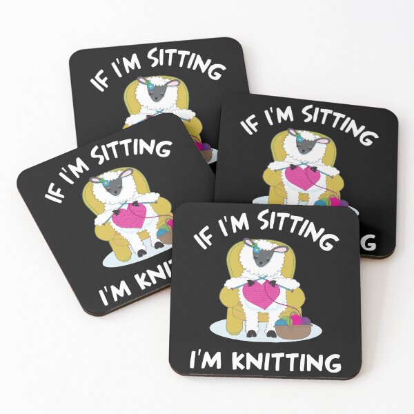Item preview, Funny Knitting Shirt If I'm Sitting Then I'm Knitting Knit designed and sold by Charles Brian.