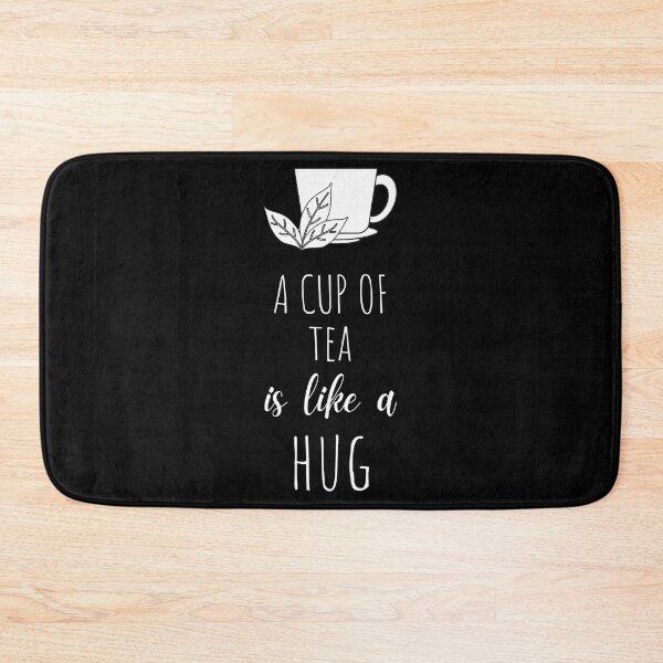Item preview, Cup of earl grey tea with tea saying black and white graphic with tea cup and leaf designed and sold by milkasweet.