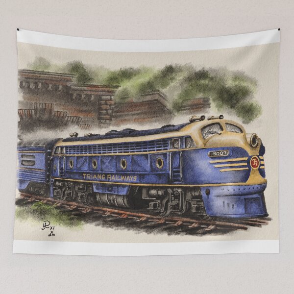 Item preview, Transcontinental Double Ended Diesel in Blue designed and sold by Rasendyll.