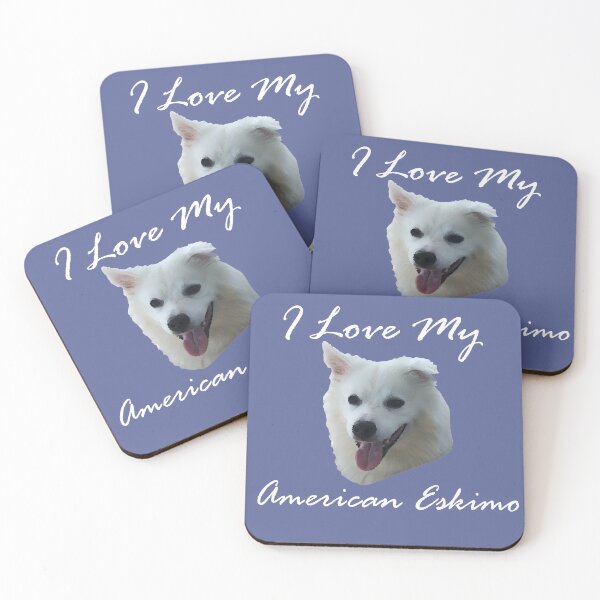 Item preview, I love my Fluffy American Eskimo (Spitz)  designed and sold by Zen  Goat.