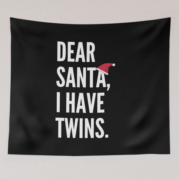 Item preview, Dear Santa, I Have Twins Funny Christmas Gift designed and sold by TheStudioBee.