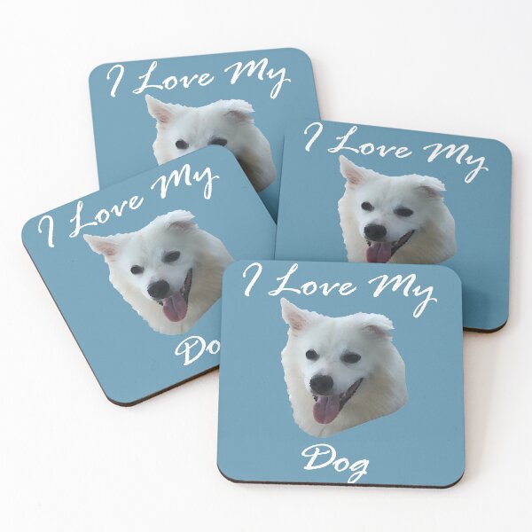 Item preview, I love my Dog (Adorable American Eskimo Spitz)  designed and sold by Zen  Goat.
