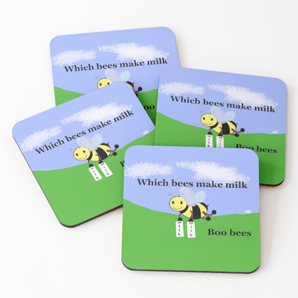 Item preview, which bees make milk joke  designed and sold by 6059.