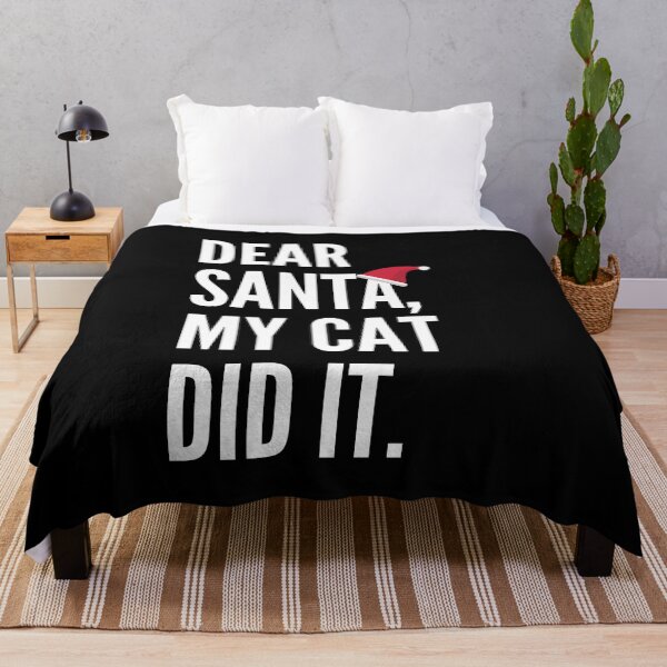 Item preview, Dear Santa, My Cat Did It Funny Christmas Gift designed and sold by TheStudioBee.