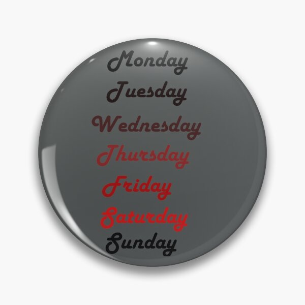 Item preview, Fun Days Of The Week Mood Chart Color Gradient designed and sold by FarzT.