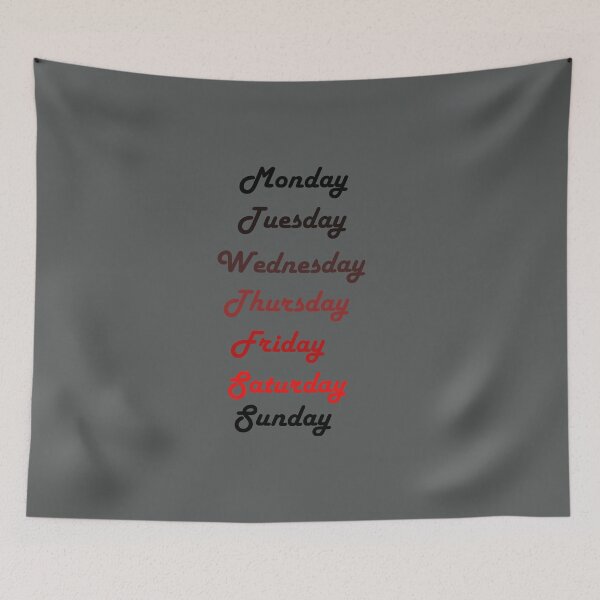 Item preview, Fun Days Of The Week Mood Chart Color Gradient designed and sold by FarzT.