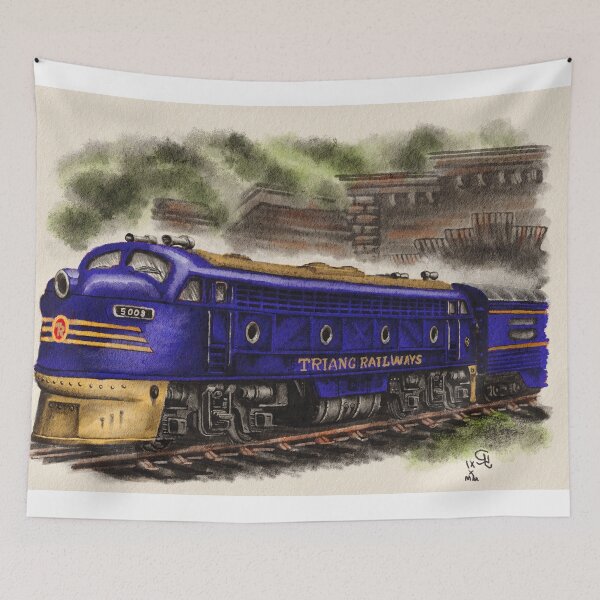 Item preview, Transcontinental Double Ended Diesel in New Zealand Blue designed and sold by Rasendyll.