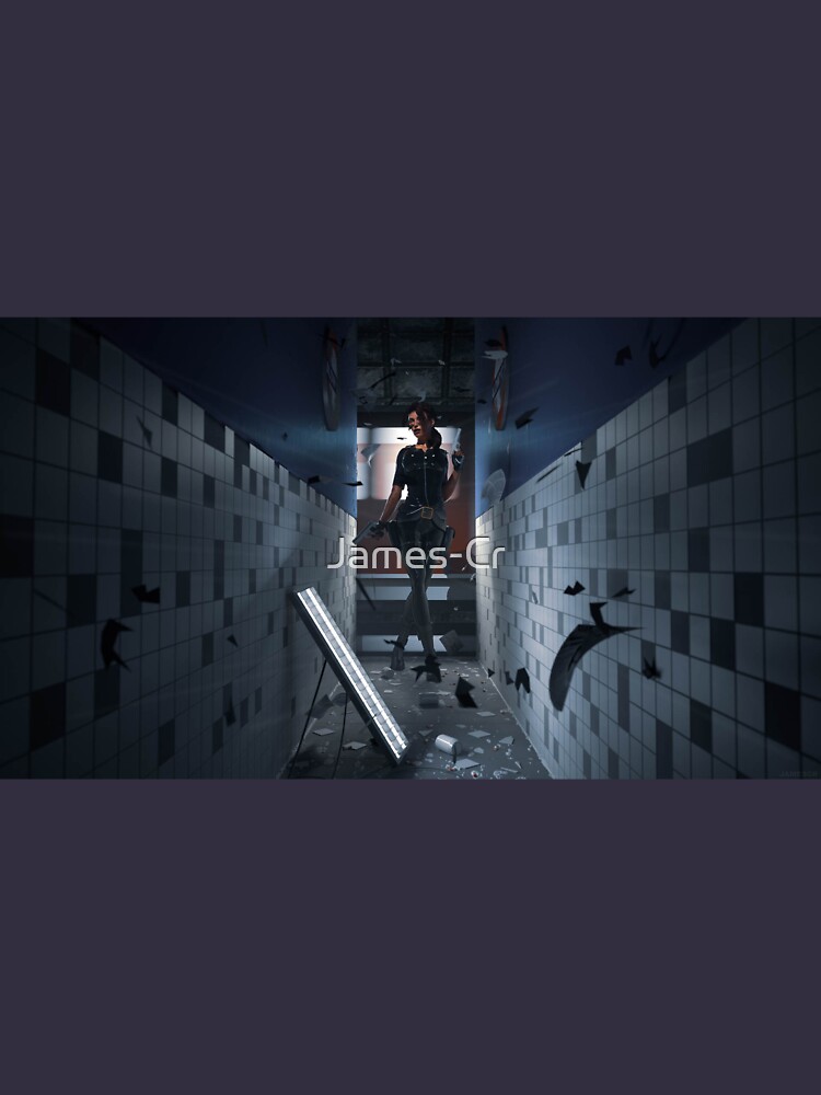 Lara Croft Aldwych subway by James-Cr
