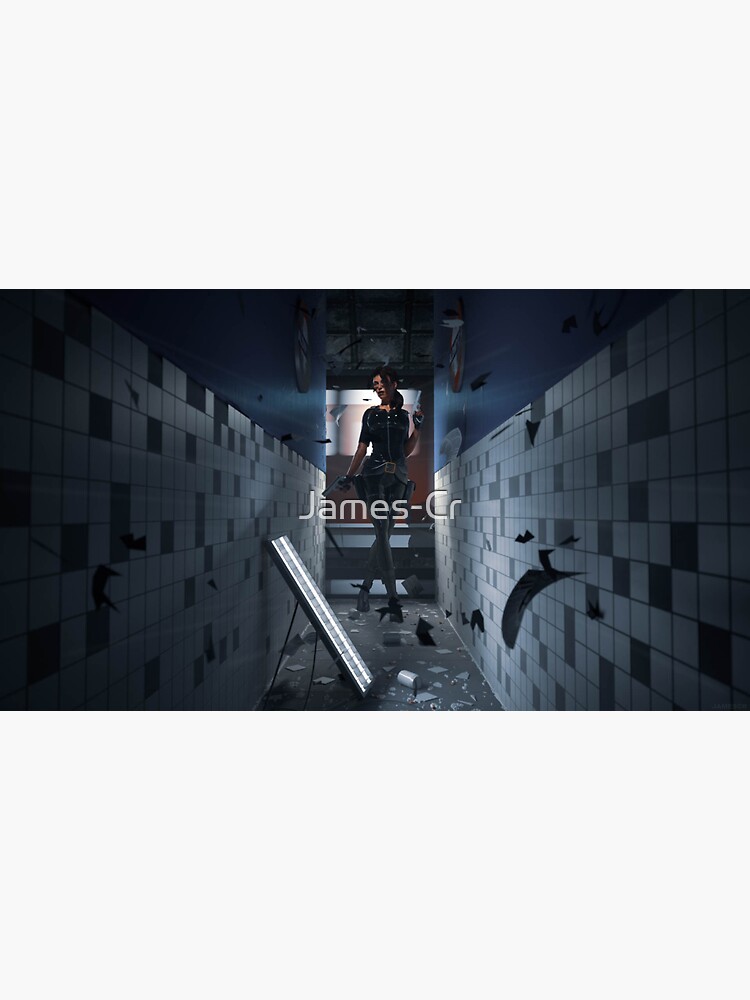 Lara Croft Aldwych subway by James-Cr