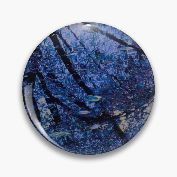 Item preview, Fantasy Nature Scene with Blue and Purple Artistic Foilage Reflecting in the Water designed and sold by Zen  Goat.