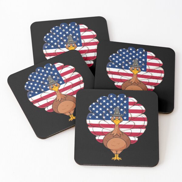 Item preview, Thanksgiving Turkey American Flag  designed and sold by inkedtee.