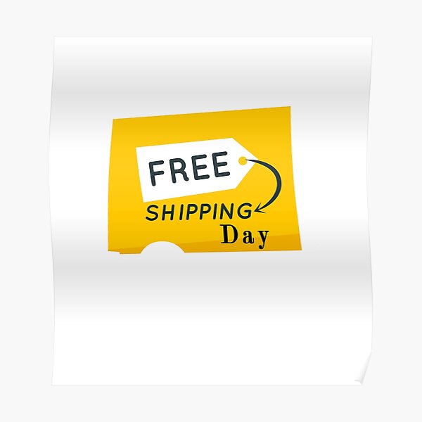 FREE SHIPPING DAY ESSENTIEL T-SHIRT Poster