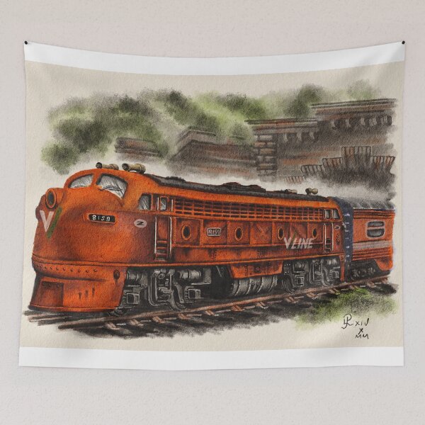 Item preview, Transcontinental Double Ended Diesel in VLine Orange designed and sold by Rasendyll.