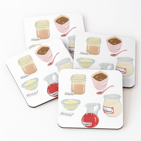 Item preview,  Five French sauces - a heart for cooking designed and sold by LeahHa.