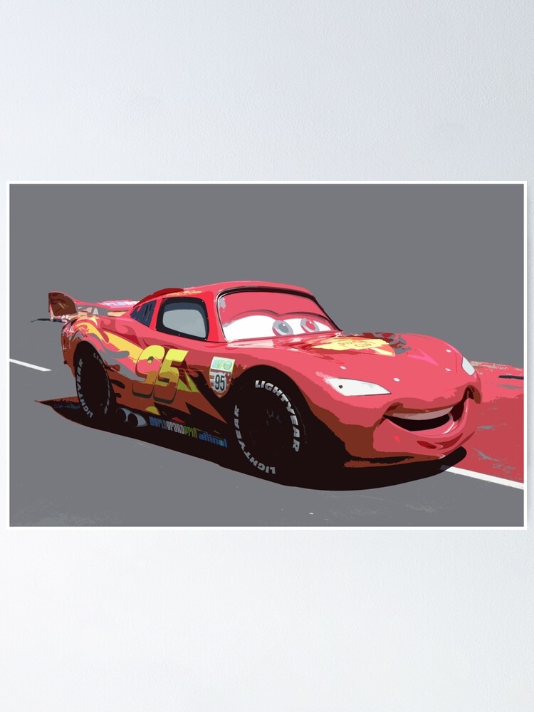 Digital Download Cars 2 Lightning Mcqueen Grand Prix Poster Art