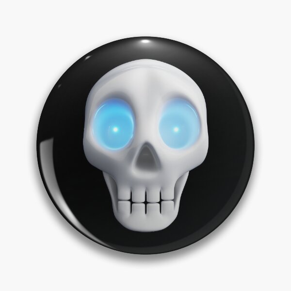 Item preview, Funny skull with shining blue eyes frontal designed and sold by lathspell.