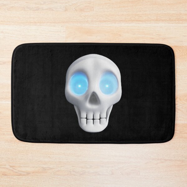 Item preview, Funny skull with shining blue eyes frontal designed and sold by lathspell.