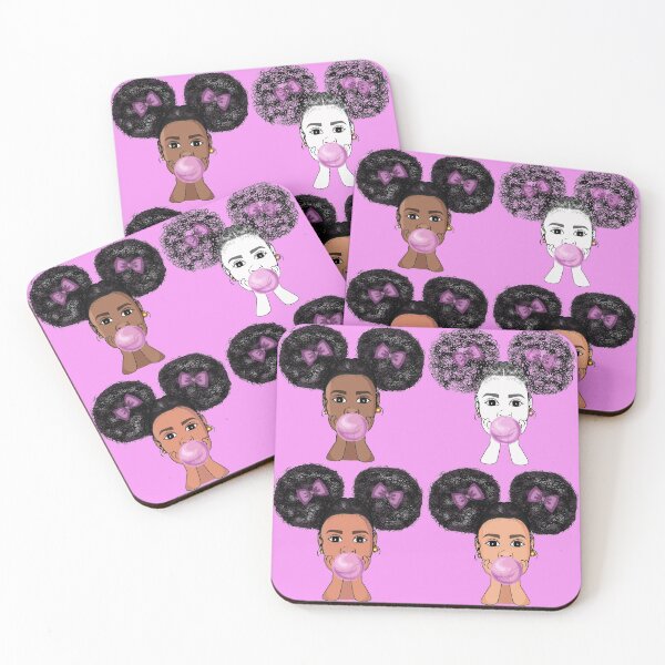 Item preview, African american girl poppin gum designed and sold by NataliaSoltan.