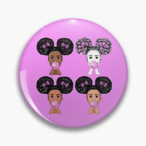 Item preview, African american girl poppin gum designed and sold by NataliaSoltan.