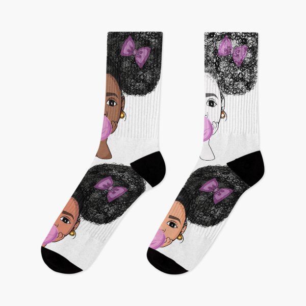 Item preview, African american girl poppin gum designed and sold by NataliaSoltan.