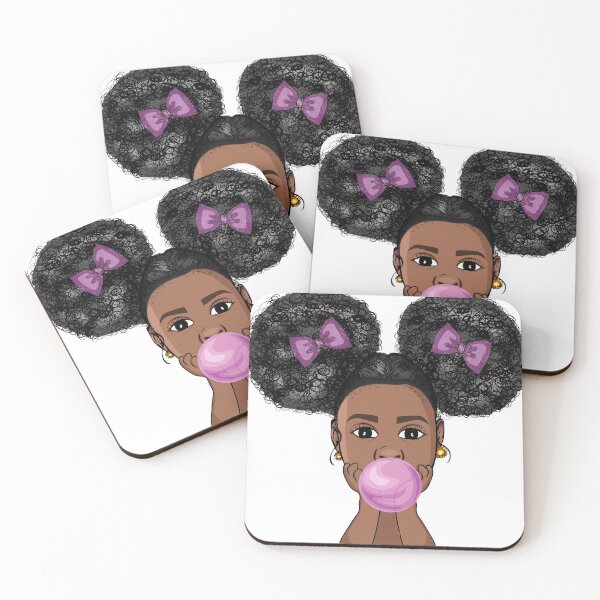 Item preview, African American girl poppin gum designed and sold by NataliaSoltan.