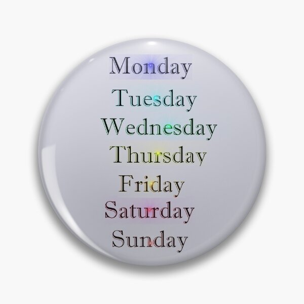 Item preview, Fun Glowing Days Of The Week Mood Color Gradient designed and sold by FarzT.