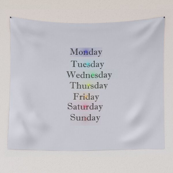 Item preview, Fun Glowing Days Of The Week Mood Color Gradient designed and sold by FarzT.