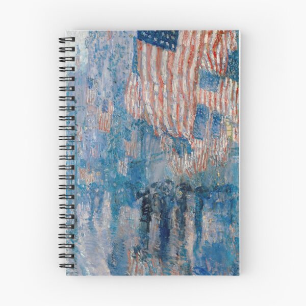 Item preview, USA flag: Childe Hassam - The Avenue In The Rain designed and sold by The Great  Art.