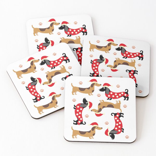 Item preview, Christmas Dachshund designed and sold by BONMOTSSHOP.