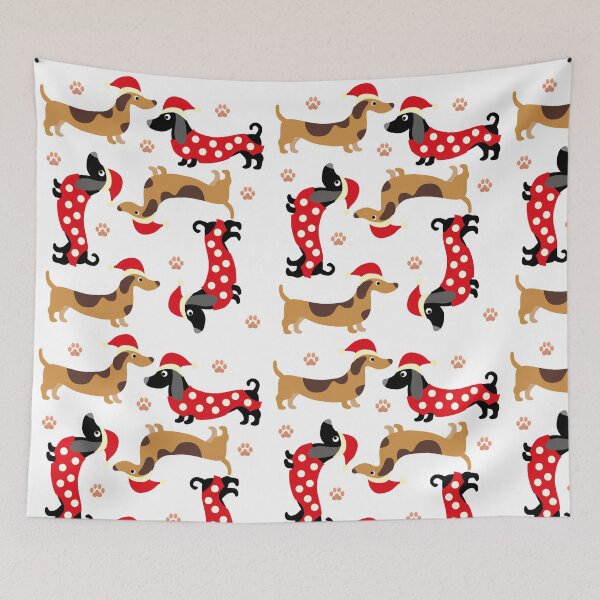Item preview, Christmas Dachshund designed and sold by BONMOTSSHOP.