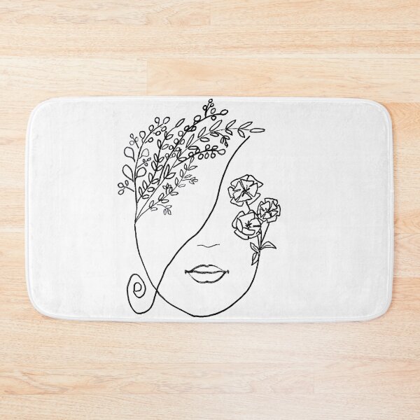 Item preview, Flower woman Line art designed and sold by EstiloSoul.