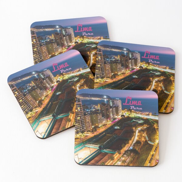 Item preview, Lima Peru Capital Pacific Coast City Lights Night designed and sold by mwagie.