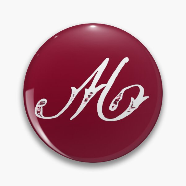 Item preview, Vintage Stylish White Burgundy Red Monogram M designed and sold by Vintage-TM.